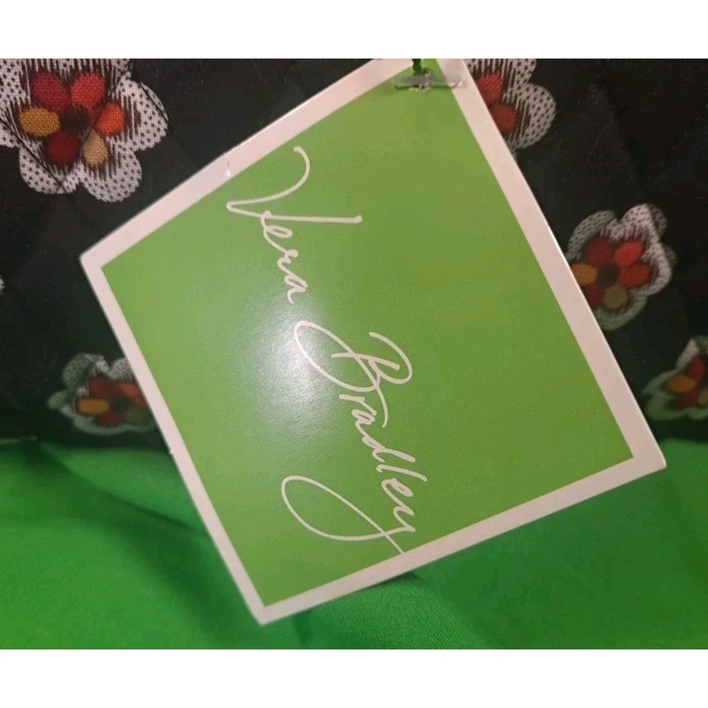 NWT Vera Bradley Vintage Retired Black Pirouette Travel Weekend Diaper Bag Quilt - Picture 10 of 15